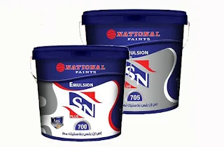 SN دهان بلاستيك نص لامع  National Paints