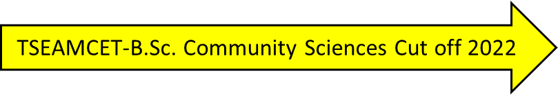 TSEAMCET-B.Sc. Community Sciences Cut off 2022
