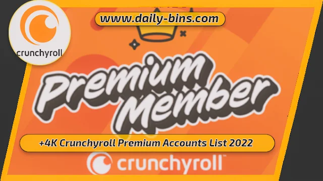 4K Crunchyroll Premium Accounts List 2022