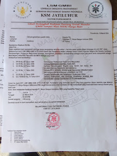 Lsm GMBI Distrik Purwakarta Ksm Jatiluhur Akan Mengadakan Audentsi Ke PT WBI