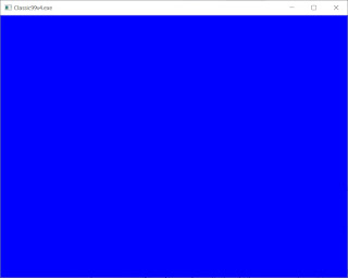 Blank blue screen, all Classic99 v4 can show right now.