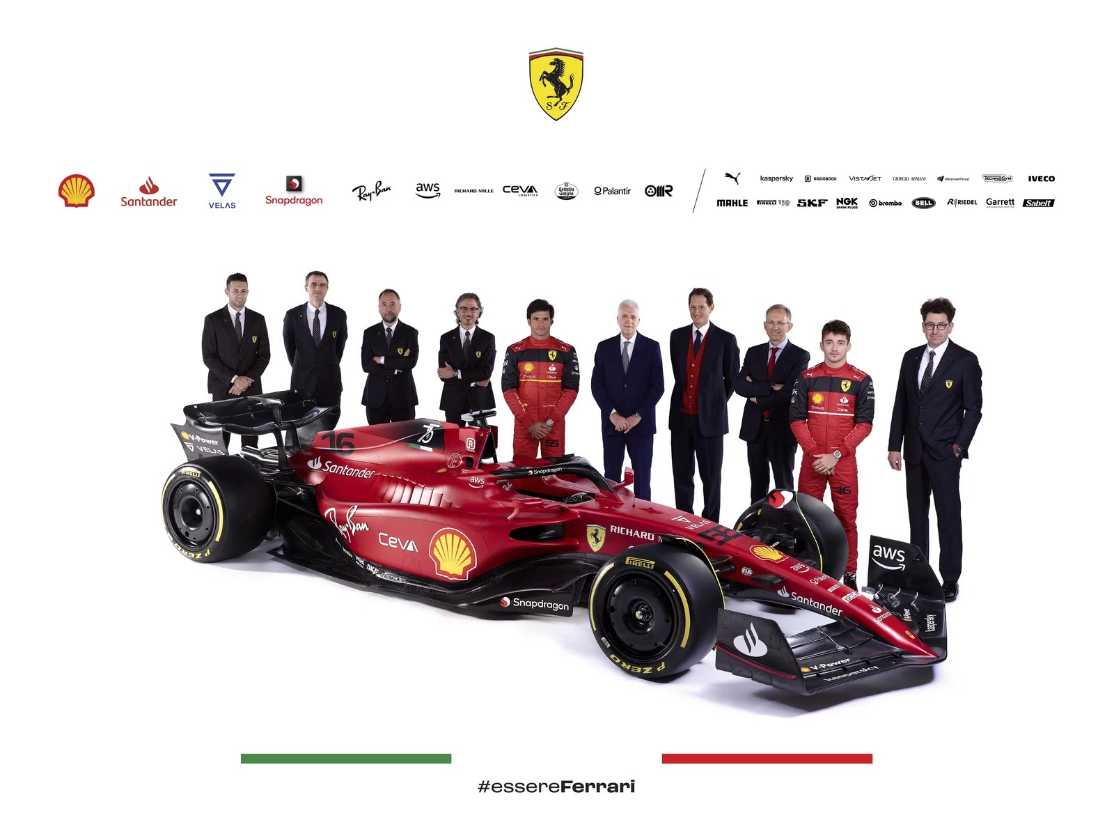 First Images: Ferrari Launches F1-75 for the 2022 Formula 1 Season
