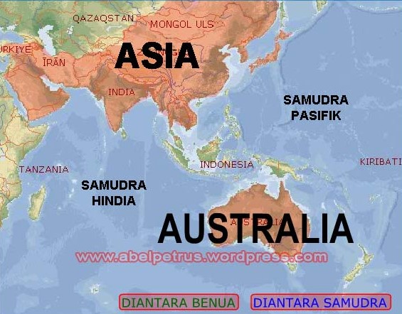 Letak Geografis Indonesia pada peta