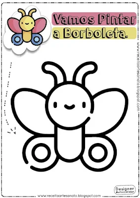 Desenho de Borboleta para Colorir e Imprimir