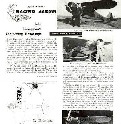 John Livingston and his clipwing Monocoupe
