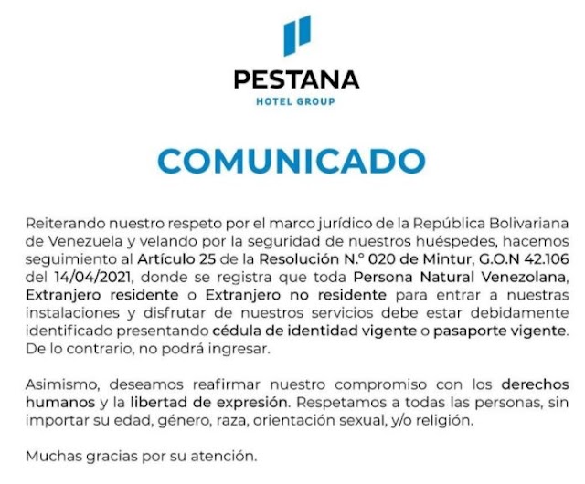 Hotel Pestana Caracas no deja entrar a hombres vestidos de mujeres