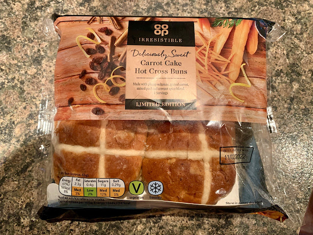 Carrot Cake Hot Cross Buns (Co-Op)