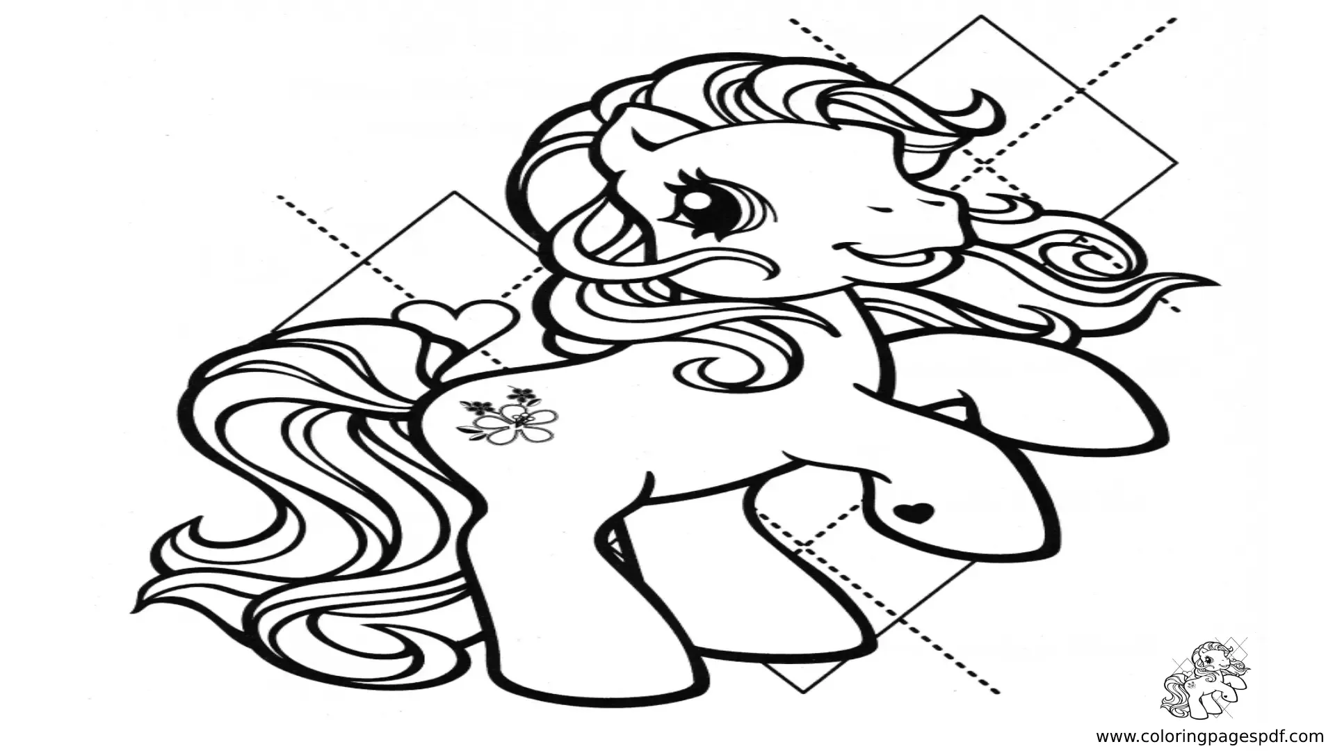 Coloring Pages Of A Rearing Pony