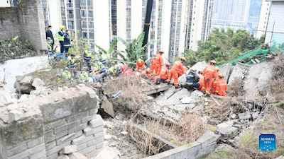 Chongqing canteen collapses, 16 killed