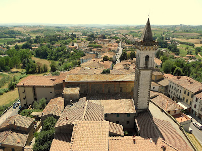 Vista de Vinci desde la torre del castillo