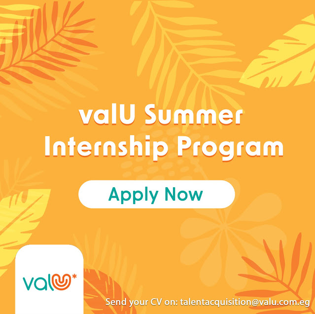 برنامج تدريب الصيفي في شركة فاليو لعام 2023 valU Summer Internship