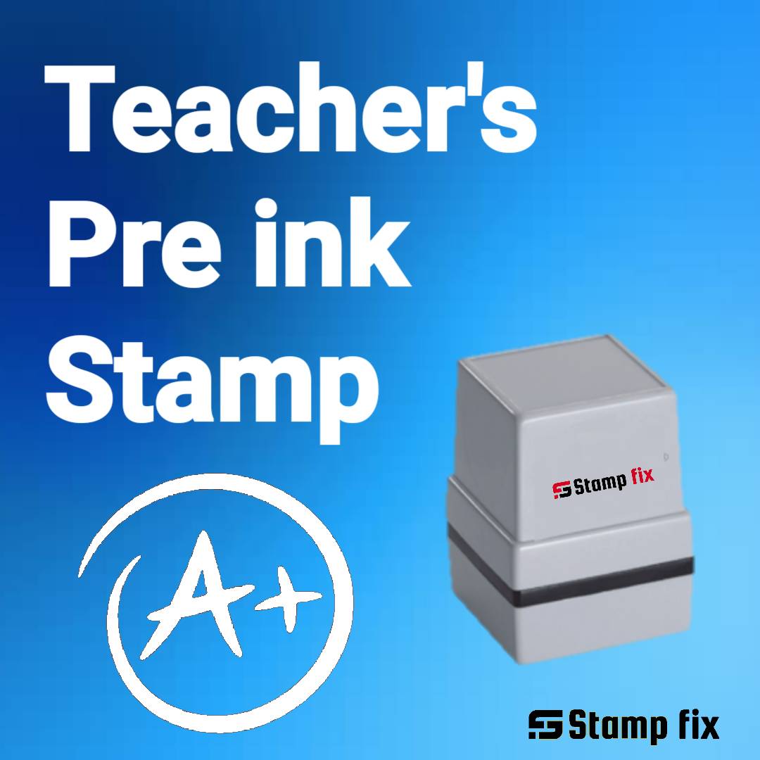 Teachers Pre ink Stamp, polymer stamp, Rubber stamp, Nylon stamp