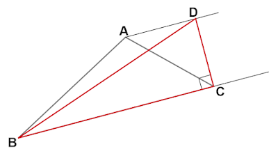 等面積の直角三角形