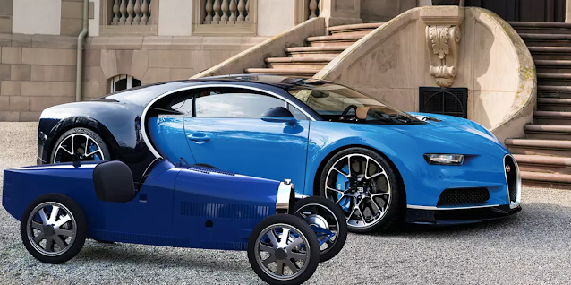 بسعر 2.1 مليون شركة بوجاتي Bugatti تقدم سيارة أطفال مصنوعة يدويا بالكامل