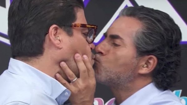 Tras besarse de lengua con actor , conductor abandona 'Hoy' y presentan a su reemplazo