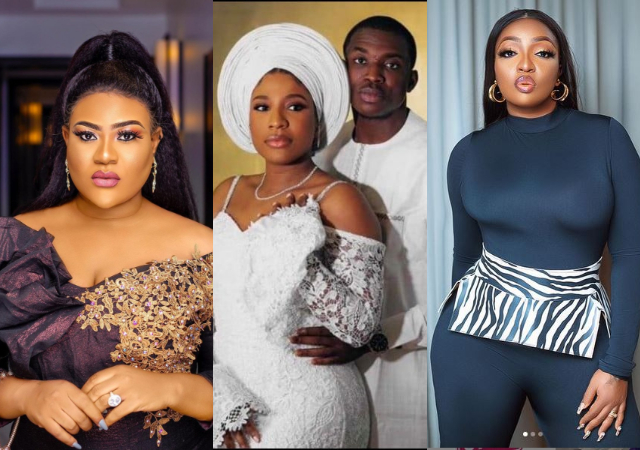 Nkechi Blessing and Anita Joseph responds over attacker of Theophilus Sunday’s fiancée pre-wedding dress