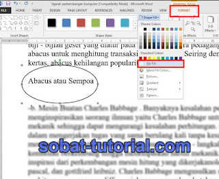 Cara Melingkari Tulisan di Word