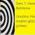 Ders 1(Hedef Belirle)