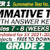 GRADE 2 UPDATED SUMMATIVE TESTS NO. 4 for SY 2021-2022 (Q1: Weeks 7-8) With Answer Keys