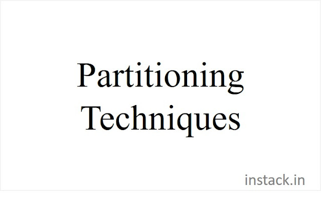 Partitioning Techniques