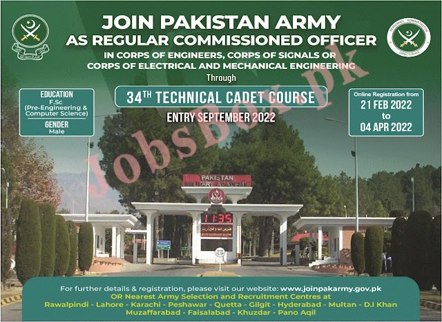 Today Join Pak Army Jobs 2022