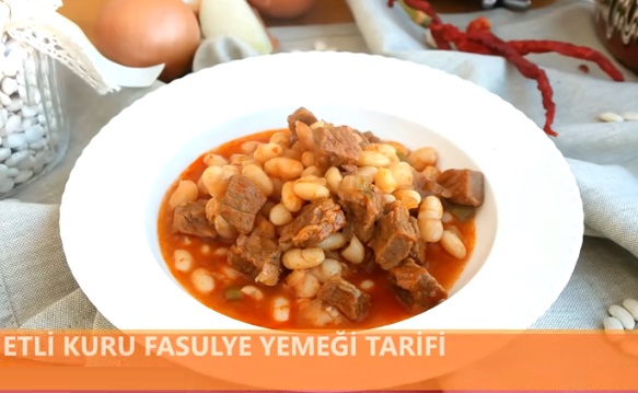 Kuru Fasulye Yemeği Tarifi Etli