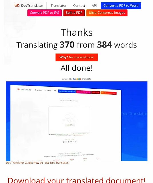 طريقة ترجمة ملفات PDF و Word إلى أكثر من 100 لغة مجاناً