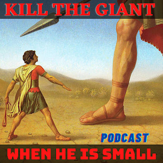 David facing Goliath and Goliath is way bigger than he is.