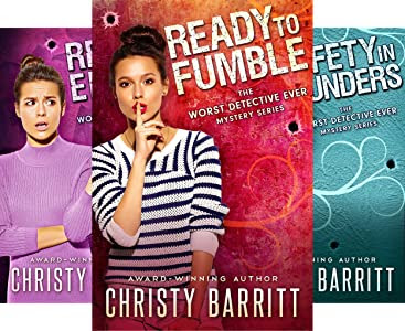 Worst Detective Ever Series by Christy Barrittm cosy Christian mystery and romance books