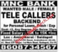 MNC Bank job vacancy details