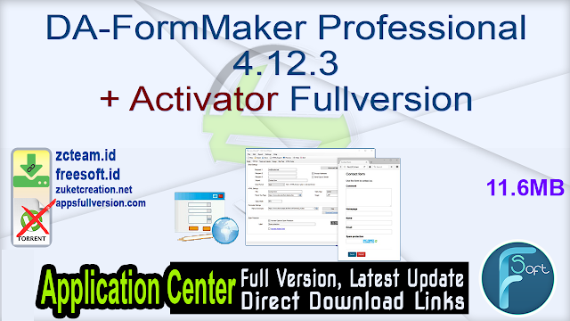 DA-FormMaker Professional 4.12.3 + Activator Fullversion