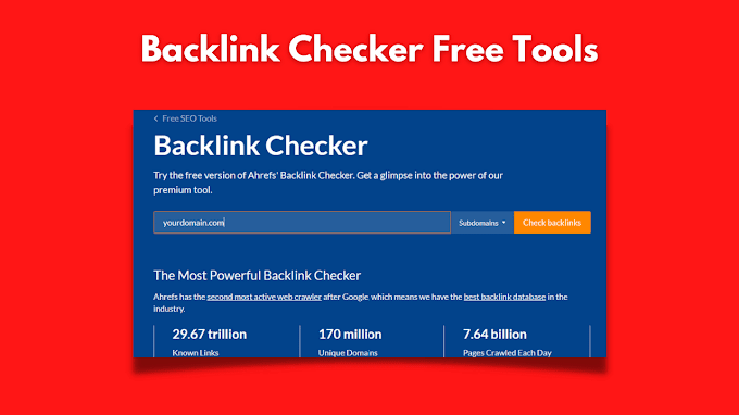 Backlink Checker Online Best Free Tools In (2022) & Backlink Checker ahrefs For Free