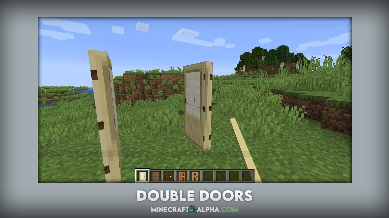 Minecraft Double Doors Mod 1.18.1 (Double Doors Opened Simultaneously)