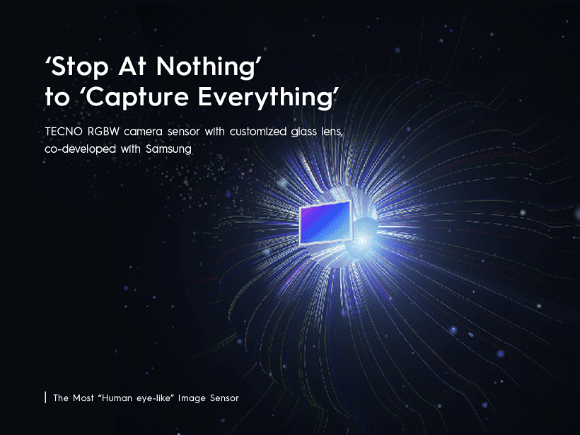 TECNO announce new technology RGBW camera sensor + glass, co-developed with Samsung on its CAMON 19 series during MWC 2022