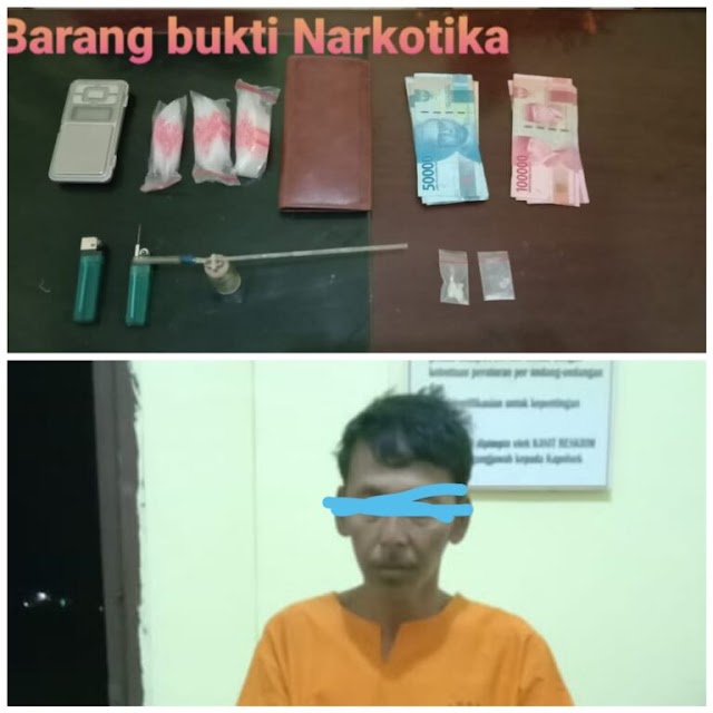 Nyambi Jual Sabu, Nelayan di Raja Bejamu Sinaboi Ini Diciduk Polisi