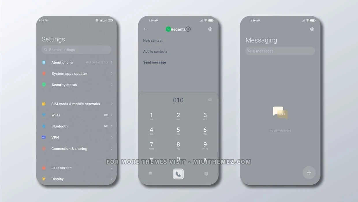 Monet Grey MIUI Theme