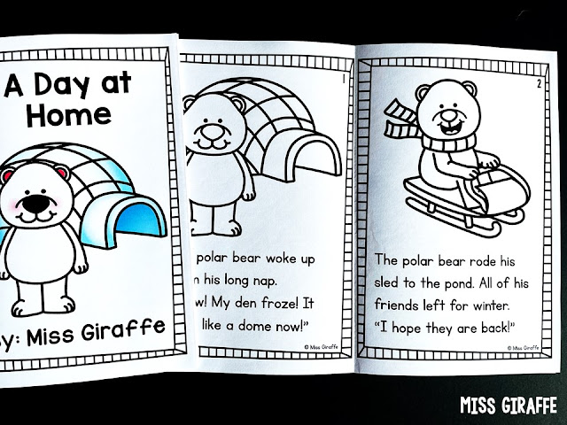 Long O Silent E reading practice with this adorable reader in black and white and also in full color. Perfect phonics activity for winter! Love the polar bear character in this one!