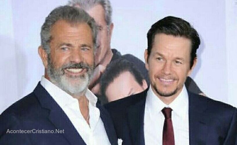 Mel Gibson y Mark Wahlberg  en película cristiana