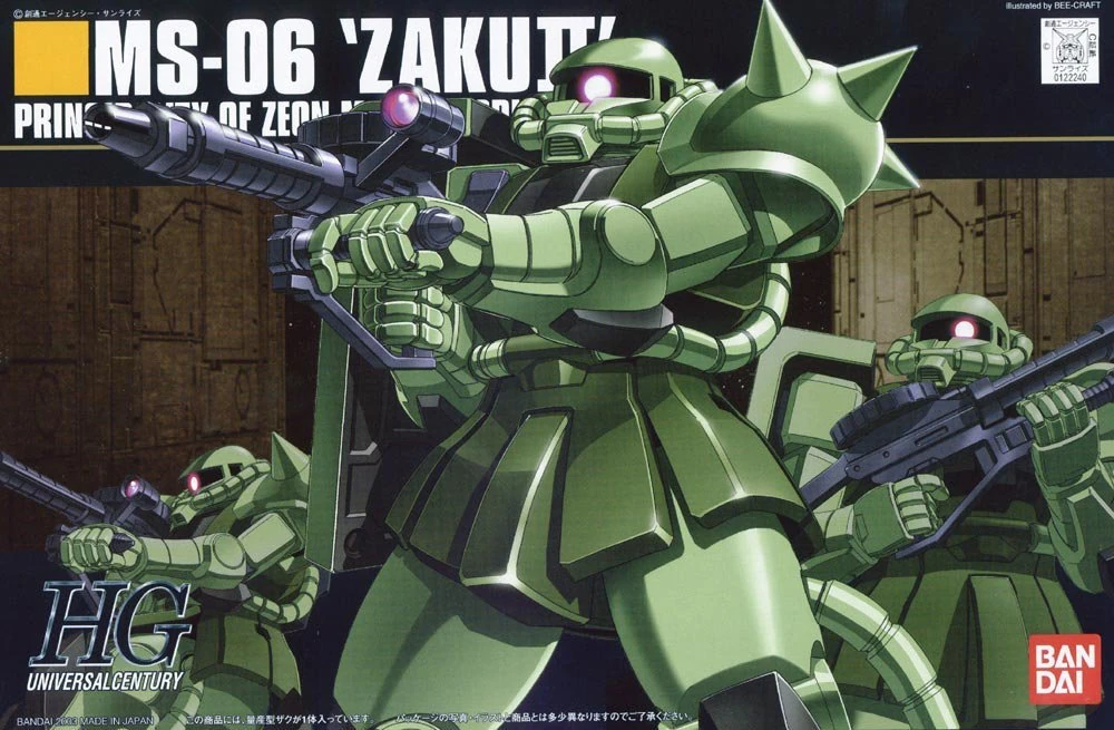 HGUC 1/144 MS-06F ZAKU II (2004) - 01