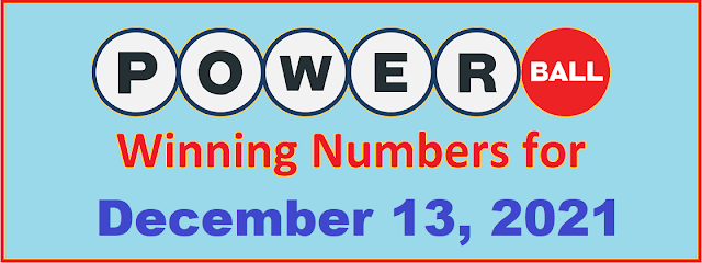 PowerBall Winning Numbers for Monday, December 13, 2021