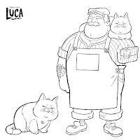 Luca coloring page