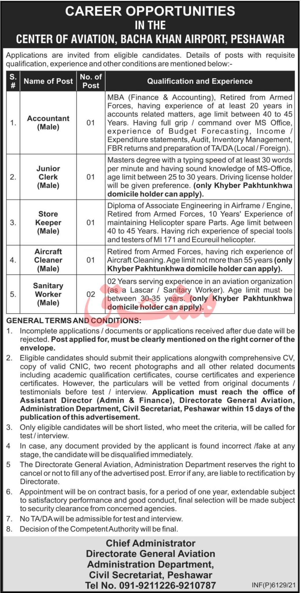 Bacha Khan Airport Peshawar Jobs 2021 KPK | Apply Now