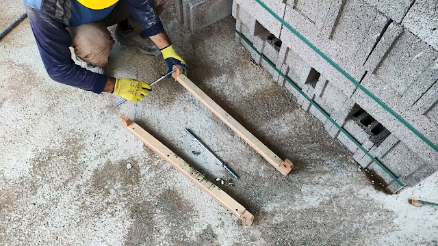 DIY masonry template. Improves quality and saves energy