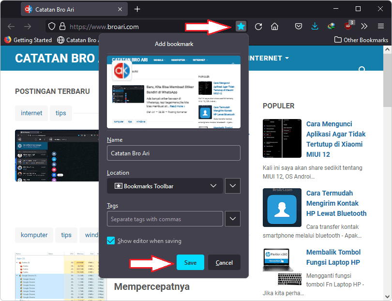 Membuka Situs Web dengan Shortcut Keyboard di Windows 11