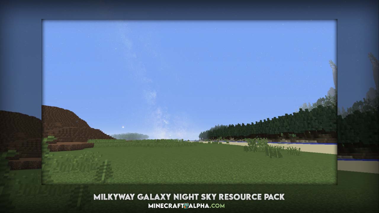 Milkyway Galaxy Night Sky Insanely Realistic Resource Pack [1.18.1, 1.17.1]