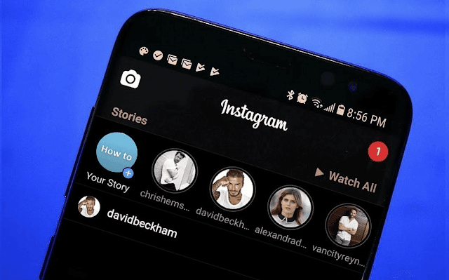 How to put instagram on dark mode