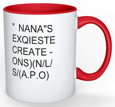 Back) *#0382 NANAS EXQUISITE CREATIONS small mug
