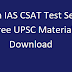 Vision IAS CSAT Test Series 2021 Free UPSC Material Download