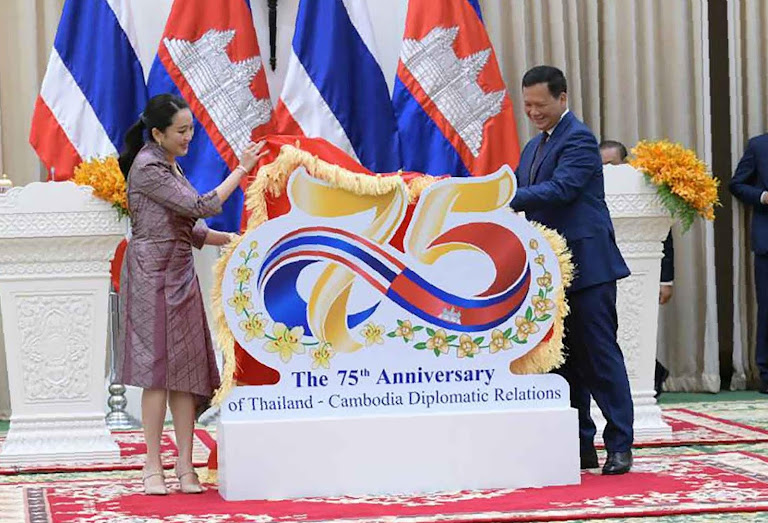Officials unveil anniversary display, spotlighting strained Thailand-Cambodia diplomatic relations.