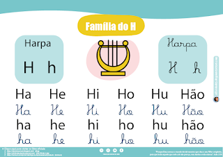 Aprendizado com a família silábica HA! Desvende o mundo da leitura com as sílabas "HA", "HE", "HI", "HO" e "HU".